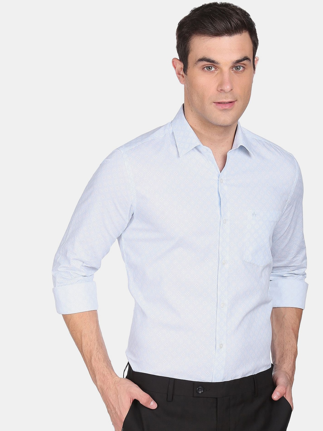 

Arrow Men Blue Slim Fit Pure Cotton Formal Shirt