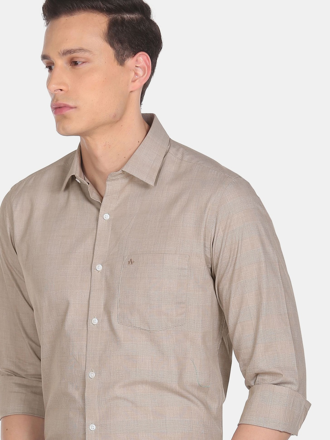 

Arrow Men Brown Classic Regular Fit Woven Check Formal Shirt