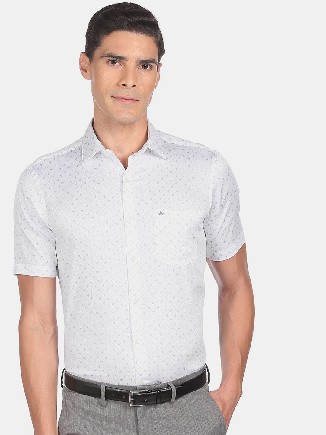 

Arrow Men Blue Printed Casual Shirt