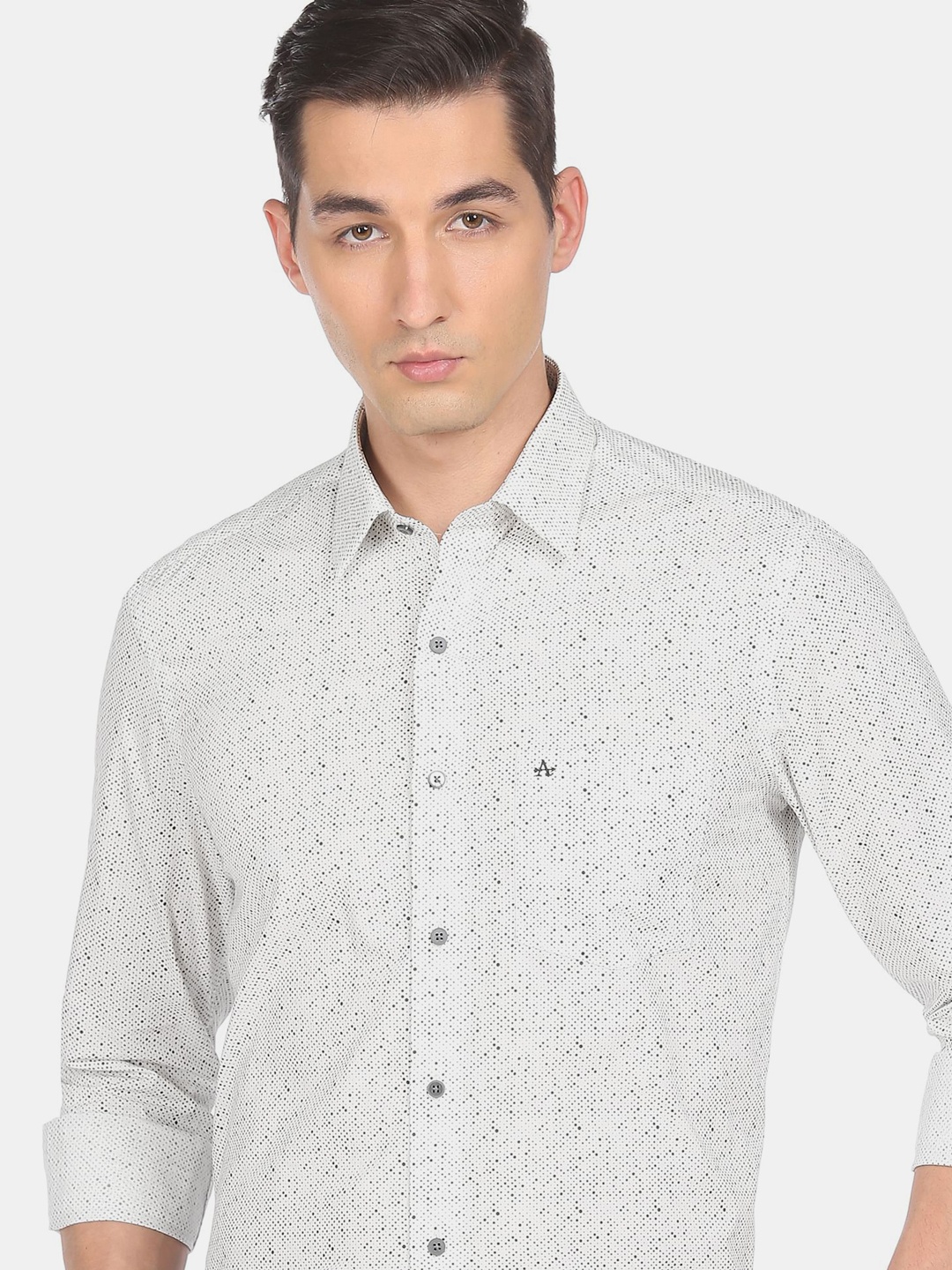 

Arrow New York Men White Slim Fit Floral Printed Casual Shirt