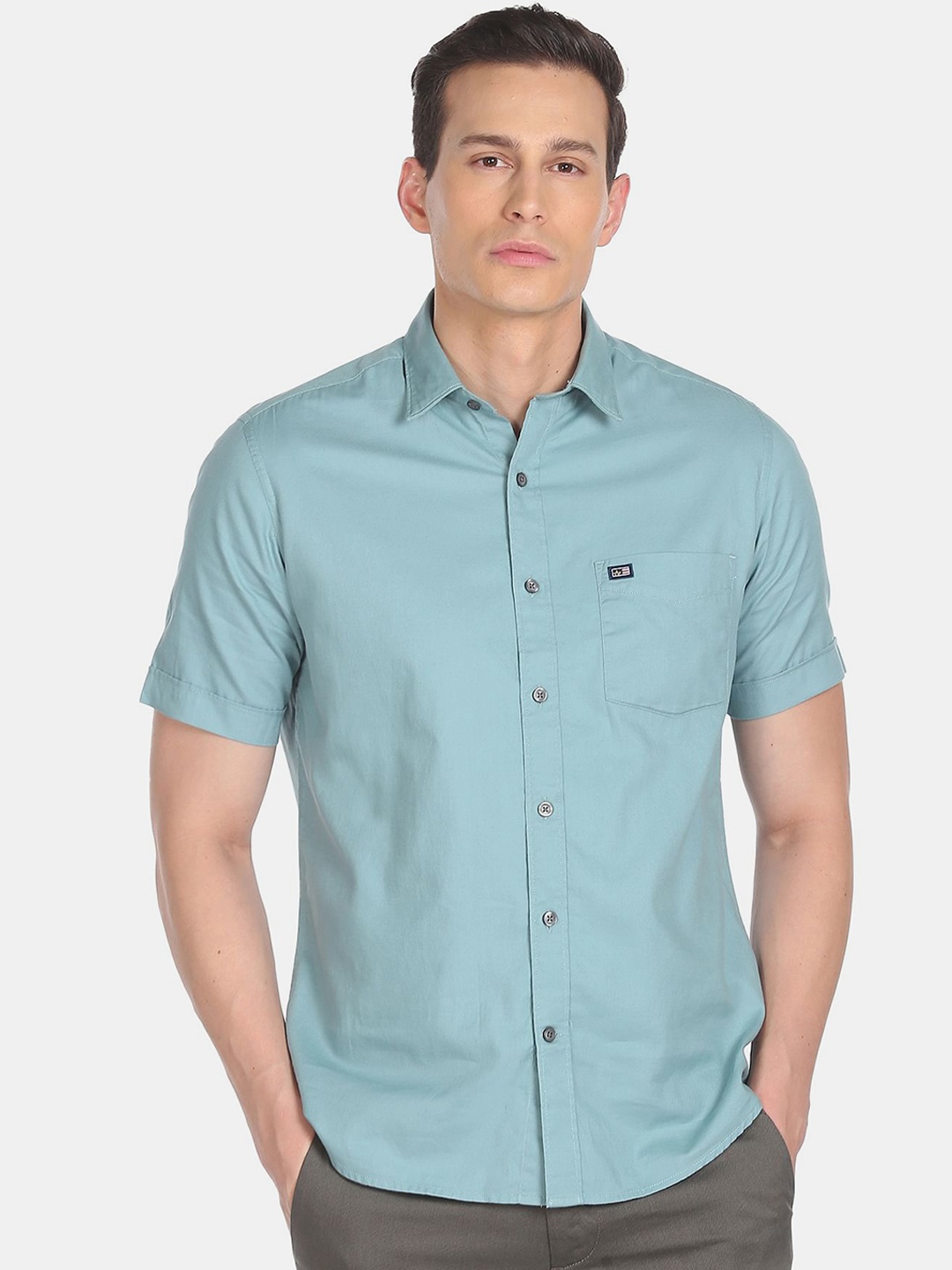 

Arrow Sport Men Green Casual Shirt