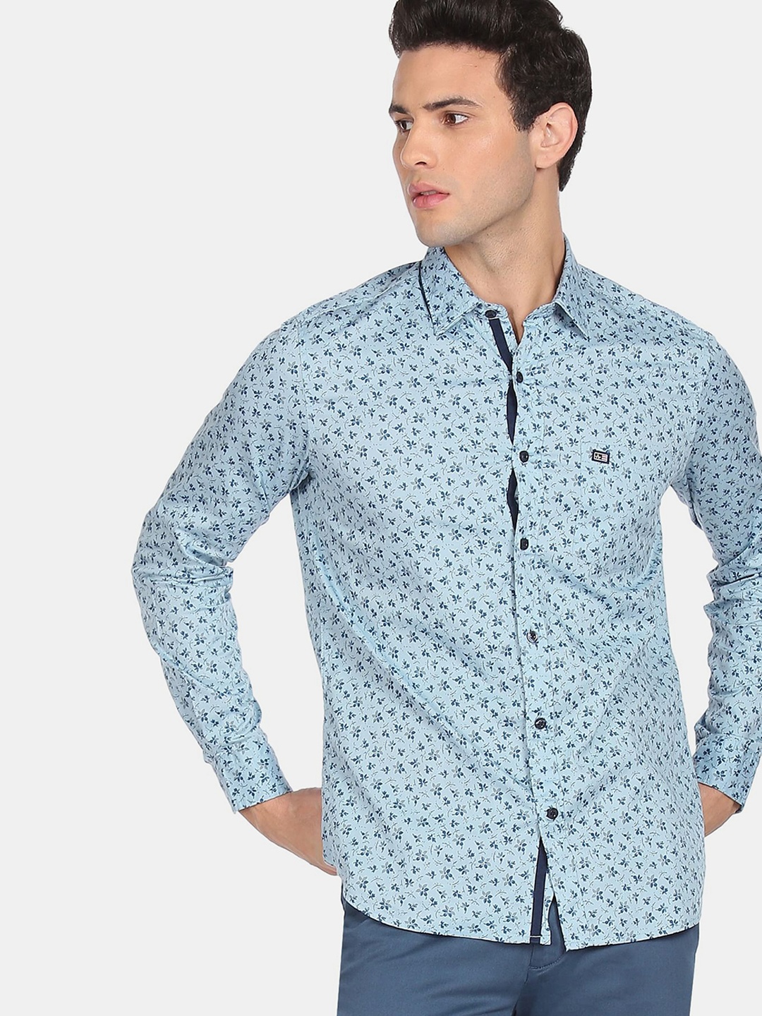 

Arrow Sport Men Blue Floral Printed Casual Shirt