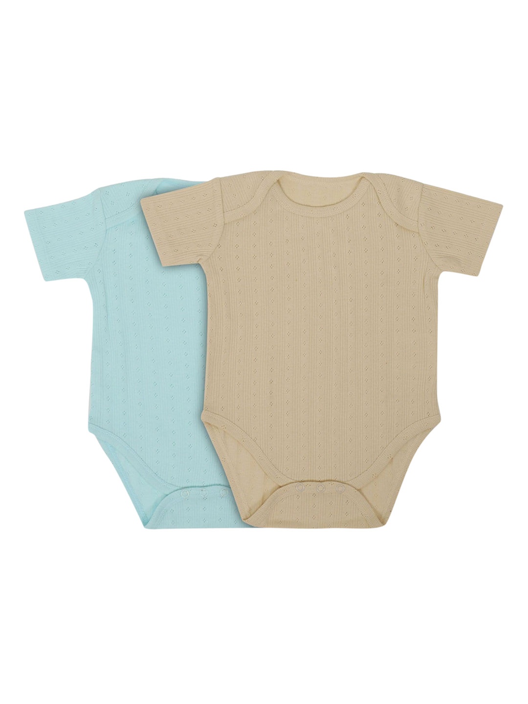 

haus & kinder Kids Pack of 2 Solid Bodysuit, Teal