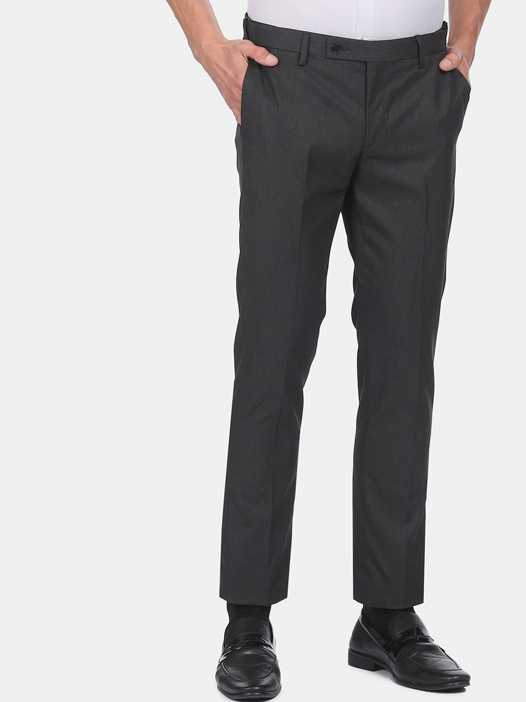 

Arrow Men Autoflex Formal Trousers, Grey