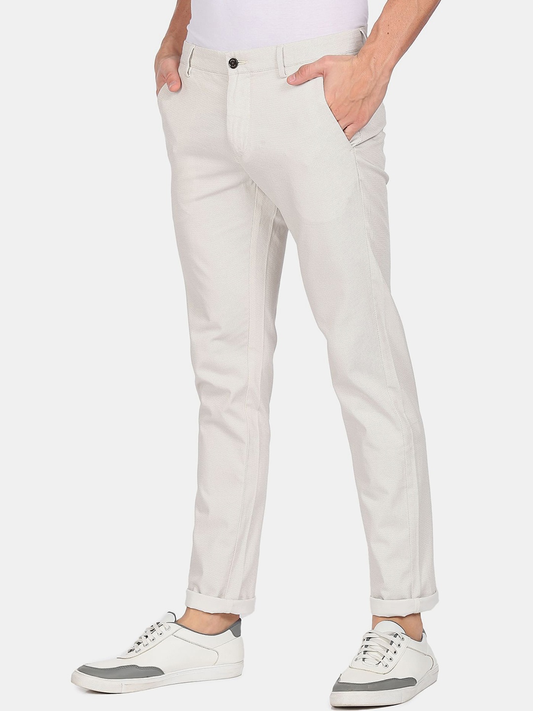 

Arrow Sport Men Beige Slim Fit Chinos Trousers