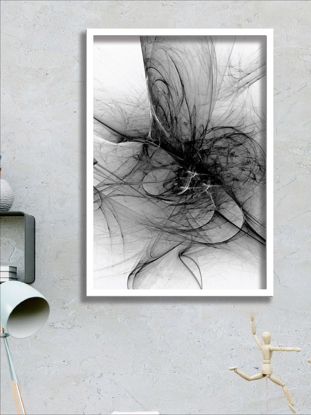 

SAF White & Black Abstract Printed Wall Art