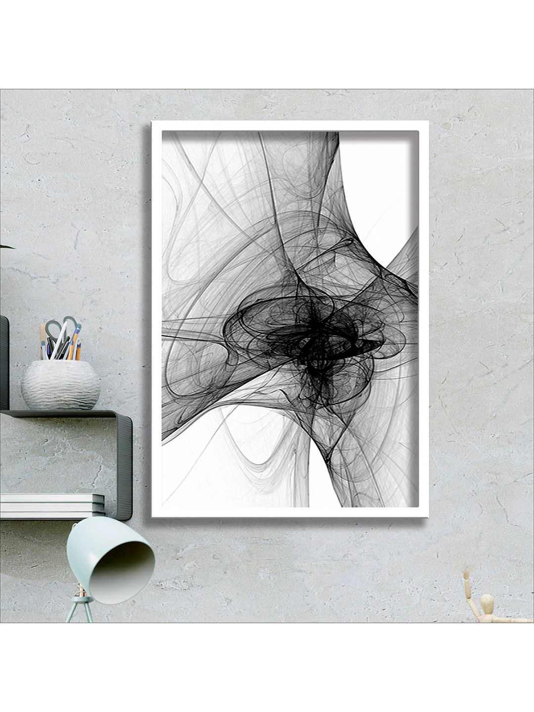 

SAF White & Black Modern Art Digital Reprint Wall Art Premium Modern Art Digital Reprint