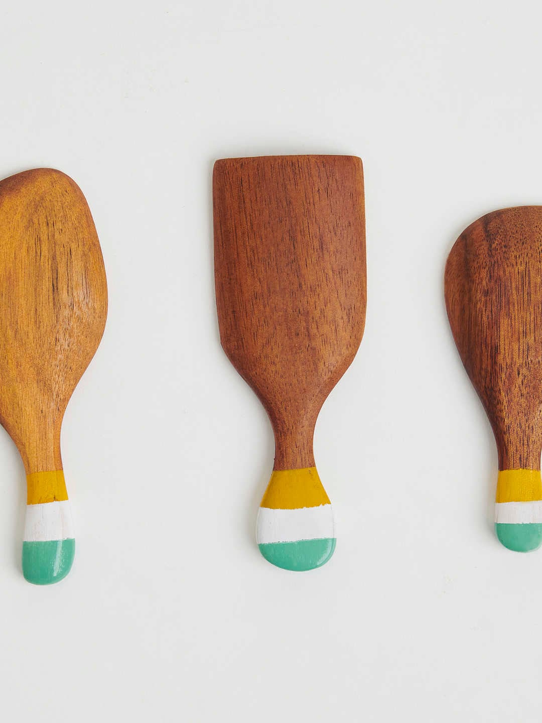 

Chumbak Set Of 3 Tangerine Scoop Spoons, Brown