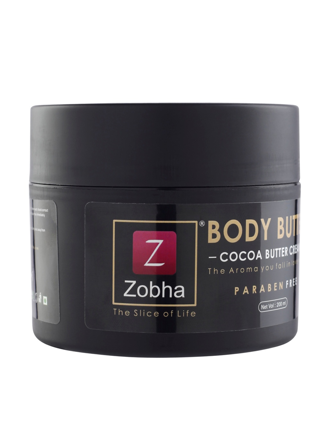 

Zobha Body Butter Cocoa Butter Cream 200 ml, White