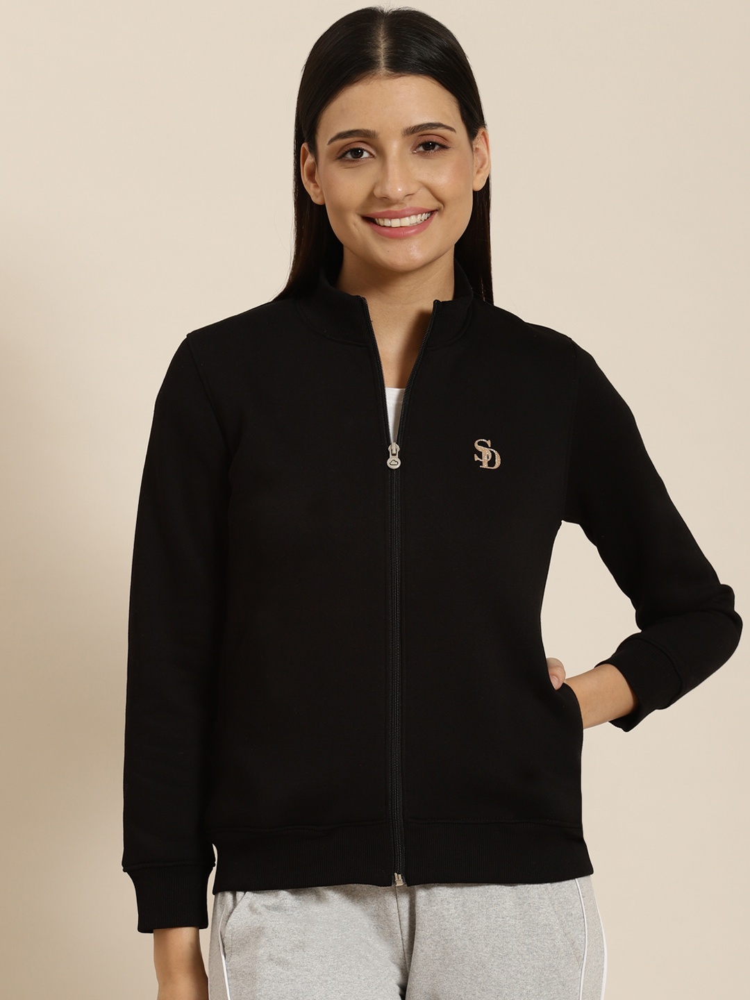 

Sweet Dreams Women Black Fleece Sweatshirt