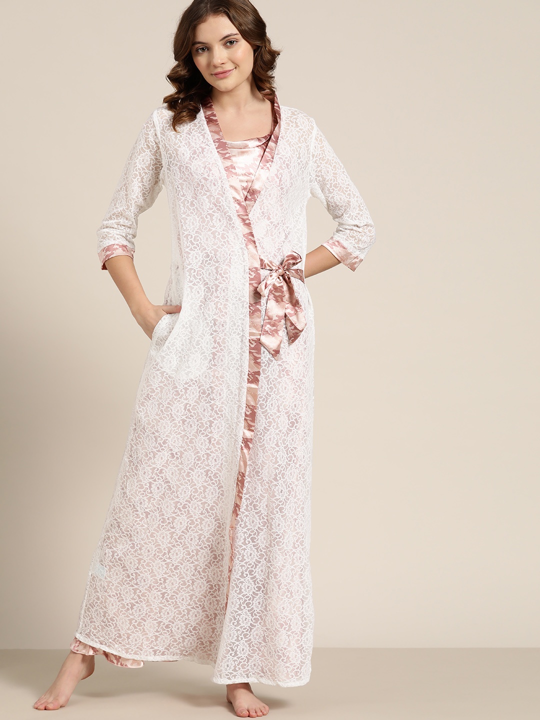 

Sweet Dreams Dusty Pink Printed Maxi Nightdress, Rose