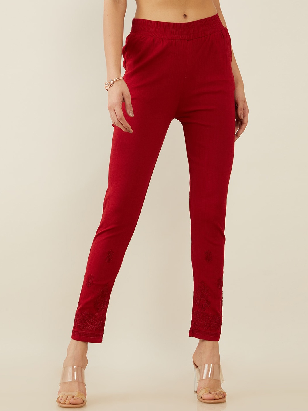 

Soch Women Maroon Trousers