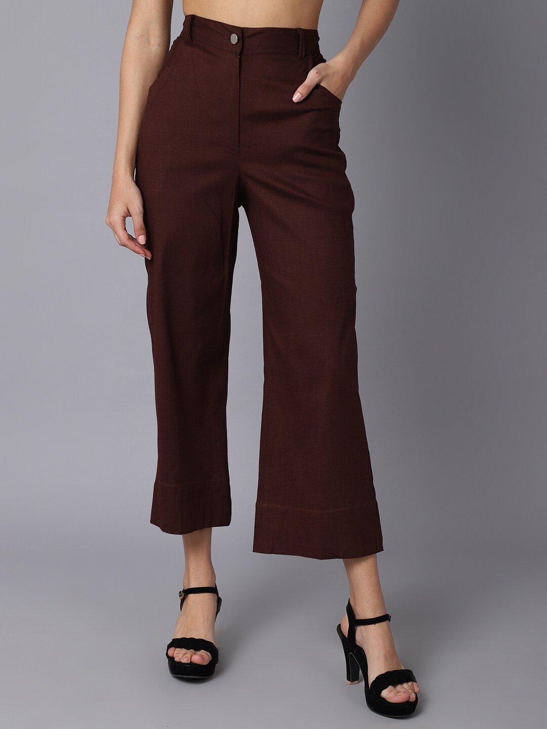 

TAG 7 Women Brown Palazzos