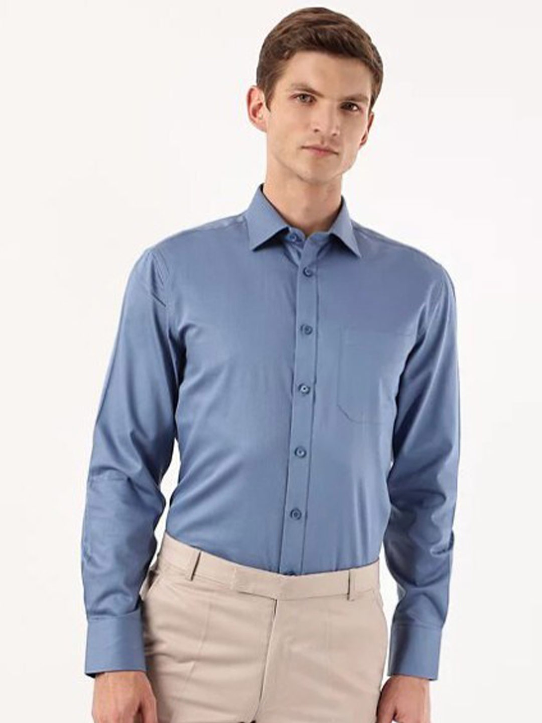 

Marks & Spencer Men Blue Casual Shirt