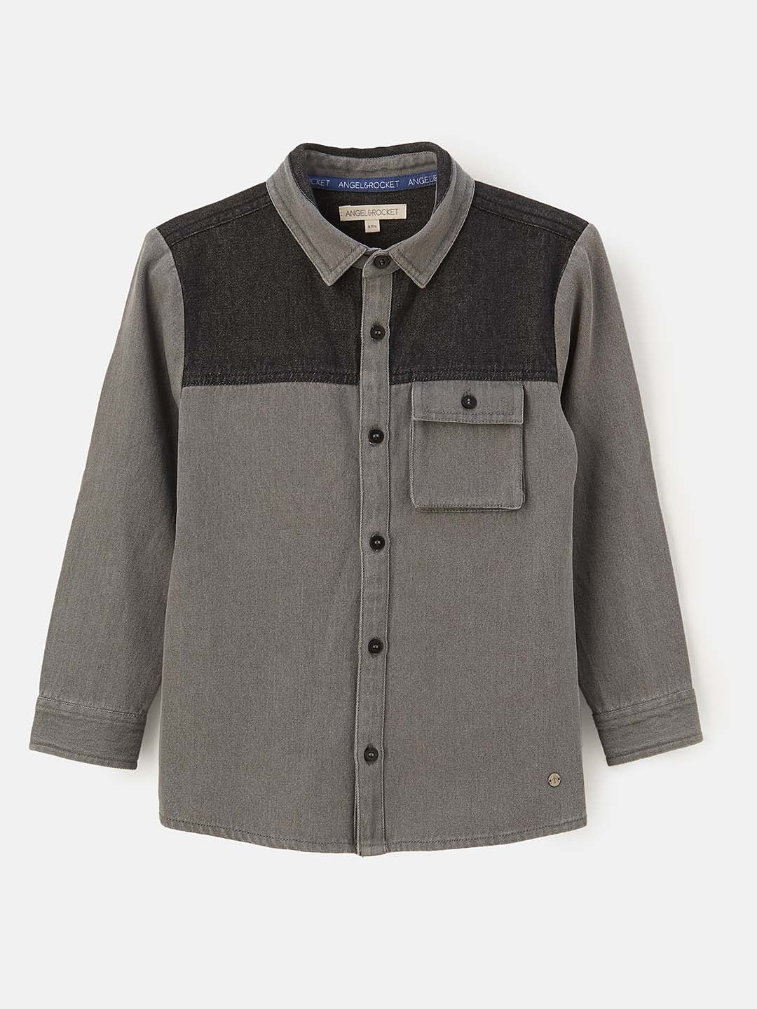 

Angel & Rocket Boys Grey Casual Shirt
