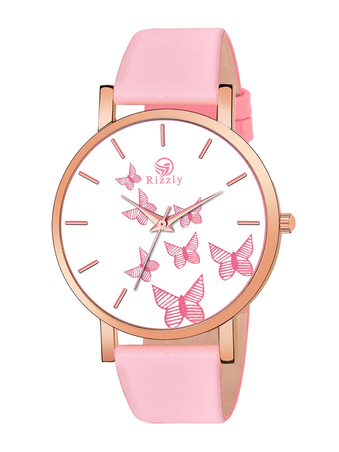 

Septem Women Pink Printed Dial & Pink Leather Straps Analogue Watch-SP-120.Pink, White