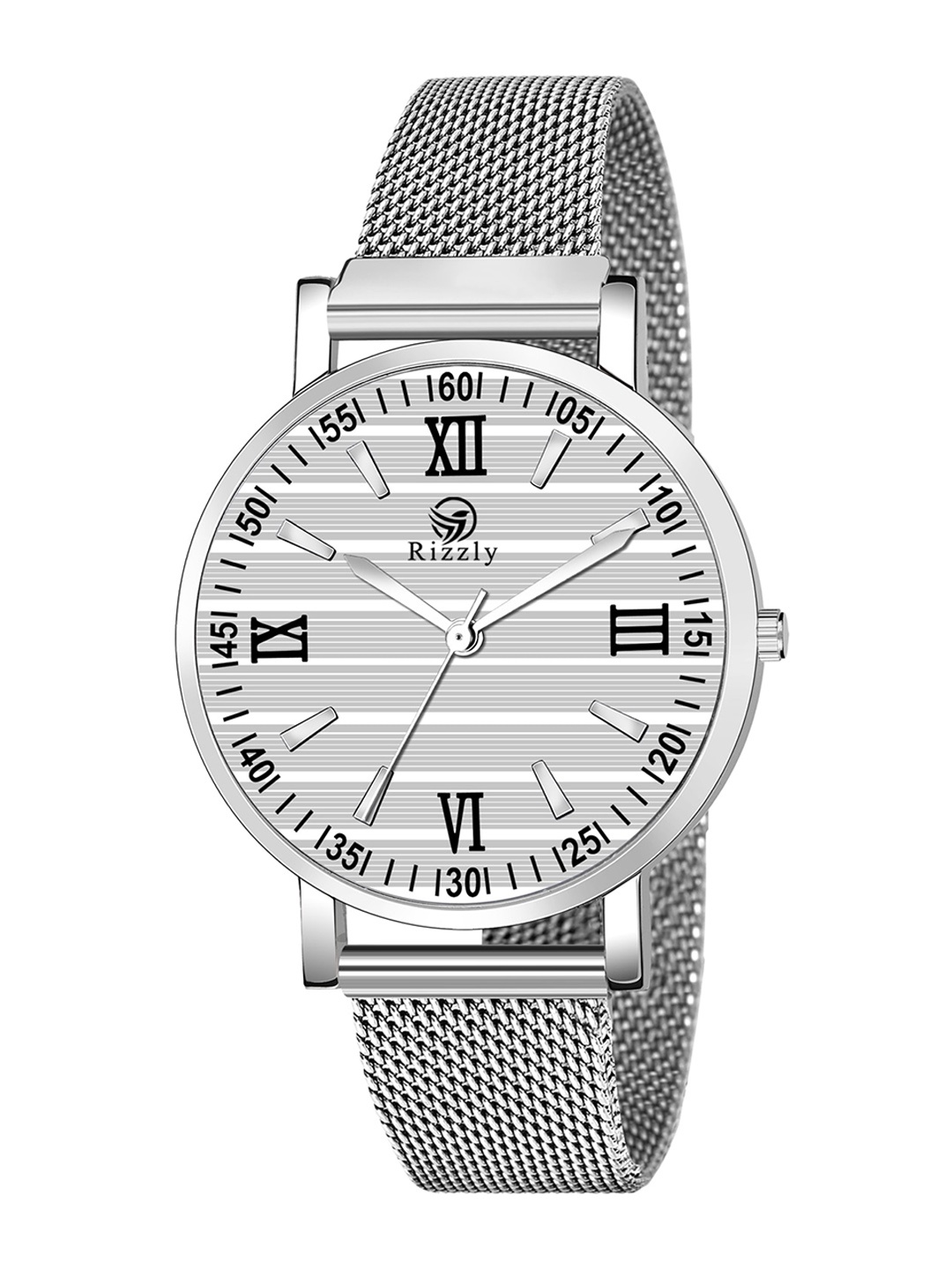 

Septem Women White Dial & Silver Toned Bracelet Style Straps Analogue Watch SP-124