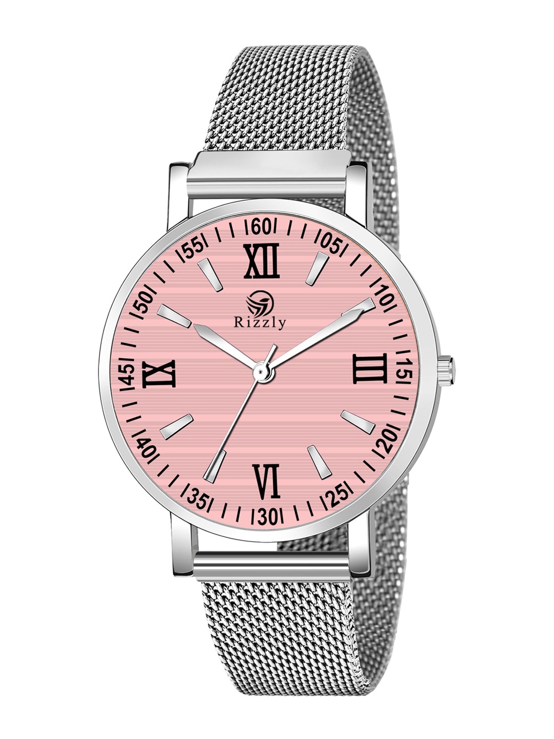 

Septem Women Pink Printed Dial & Silver Toned Stainless Steel Bracelet Style Straps Analogue Watch