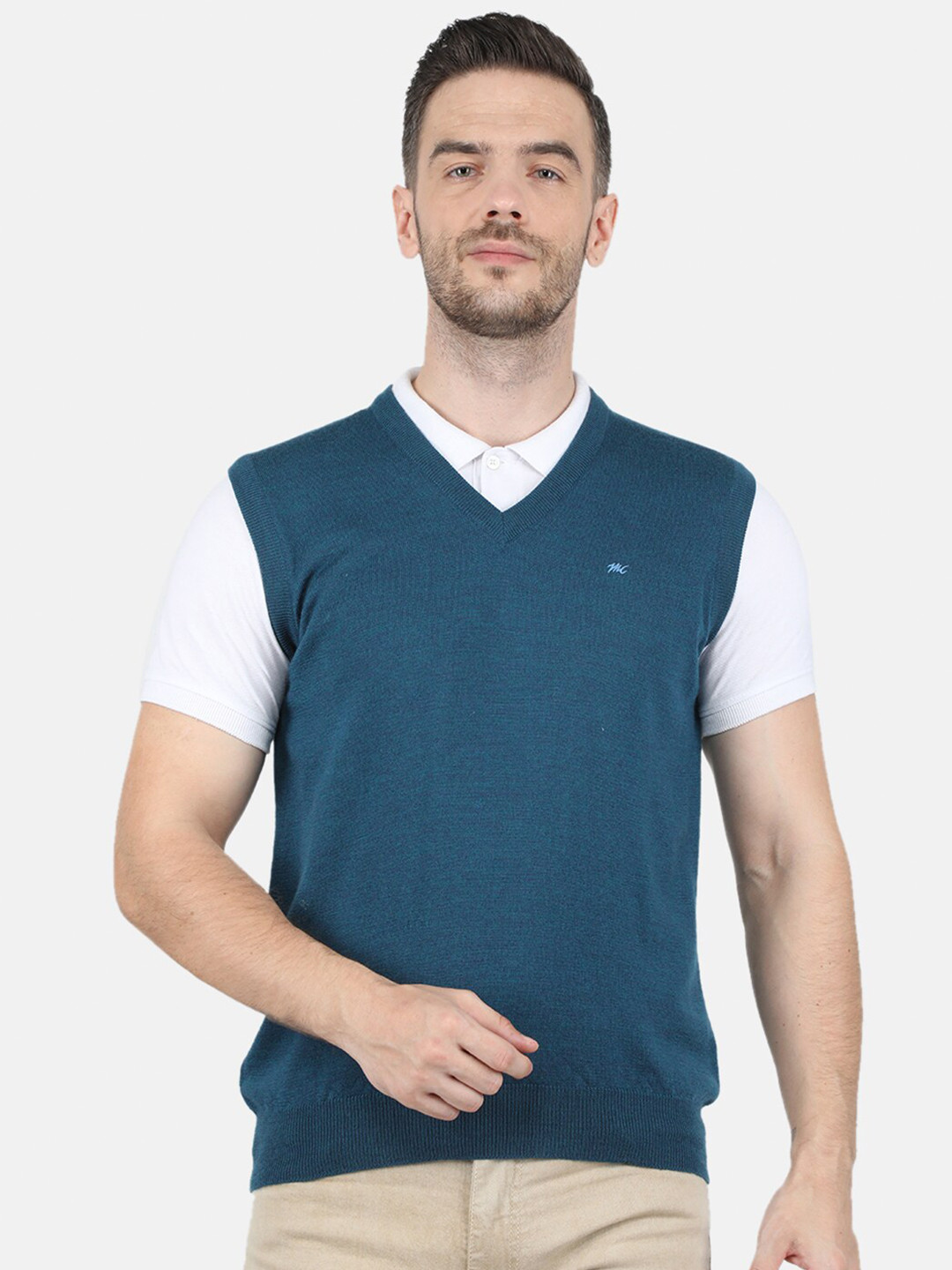 

Monte Carlo Men Teal Sweater Vest