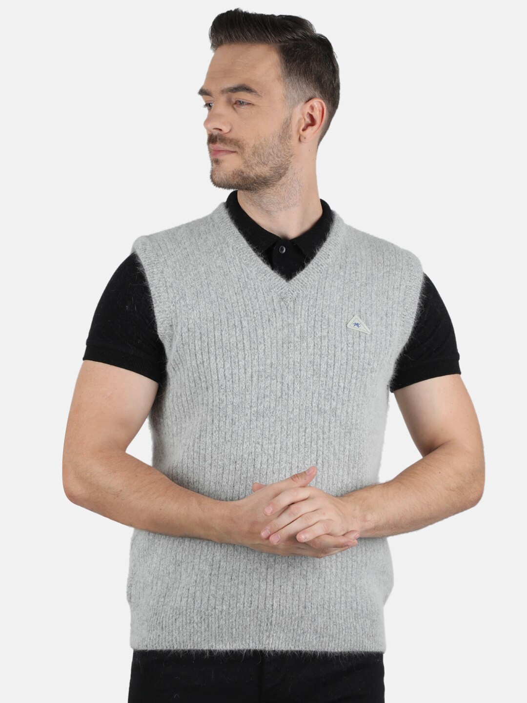 

Monte Carlo Men Grey Sweater Vest