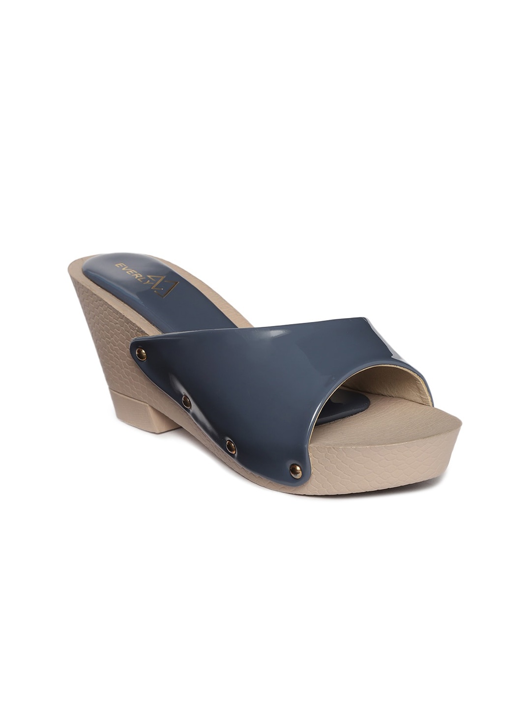 

EVERLY Women Navy Blue Wedge Heels