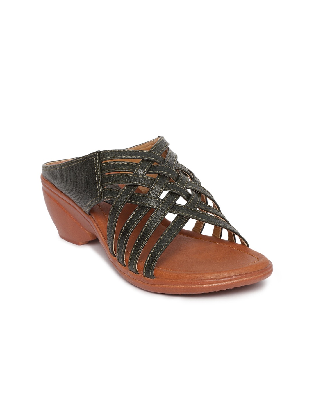 

EVERLY Women Green Block Sandals