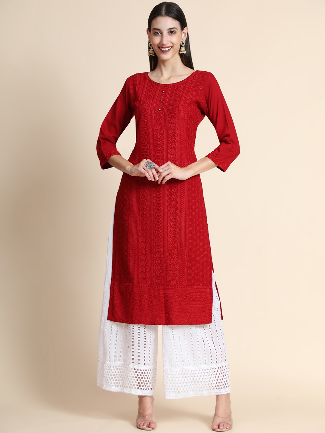 

Color Trends Women Maroon Kurta