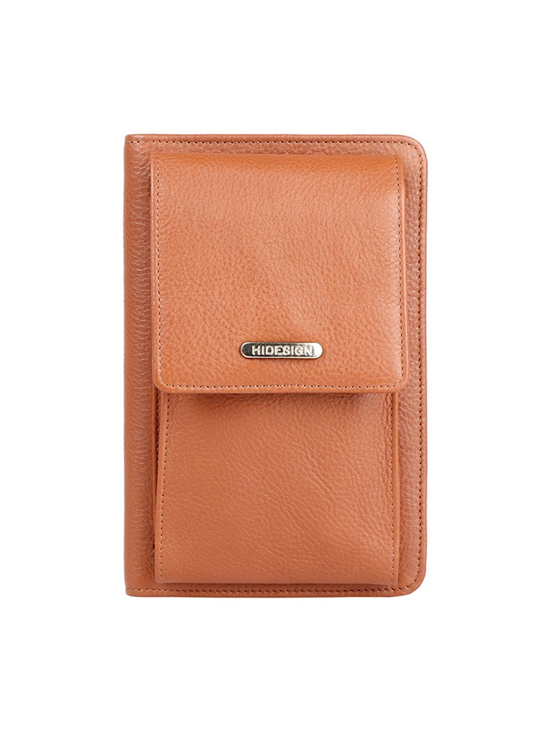 

Hidesign Tan Foldover Clutch