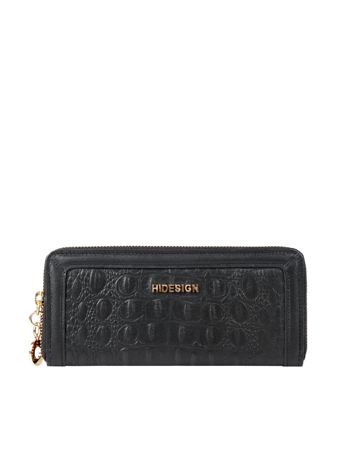 

Hidesign Women Black Textured Box Clutch
