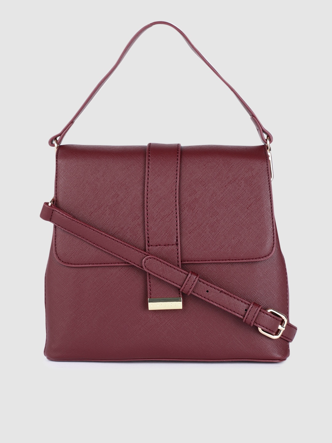 

Van Heusen Burgundy Solid Satchel