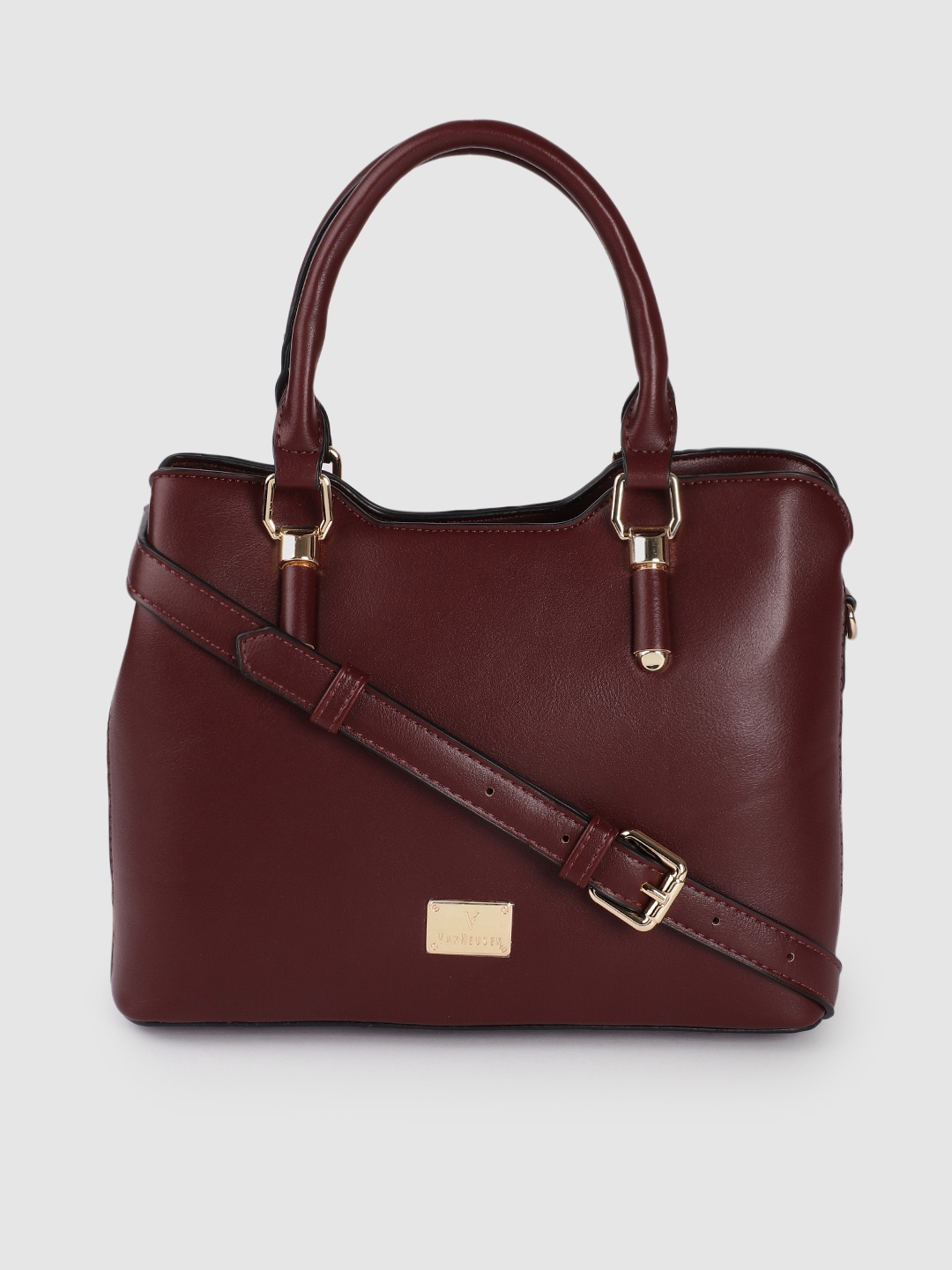 

Van Heusen Burgundy Structured Handheld Bag