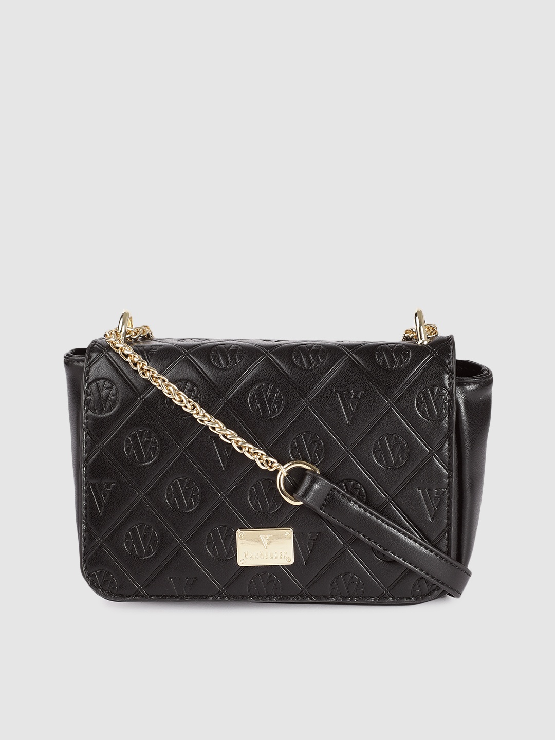 

Van Heusen Black Textured Sling Bag