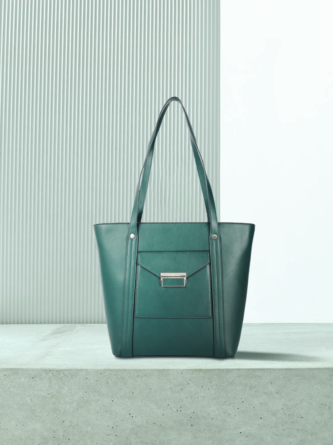 

Van Heusen Green Solid Shoulder Bag
