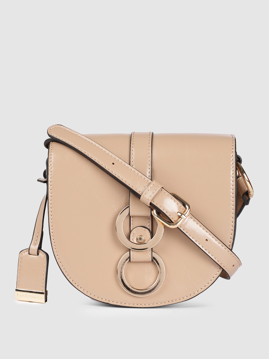 

Van Heusen Beige Solid Sling Bag