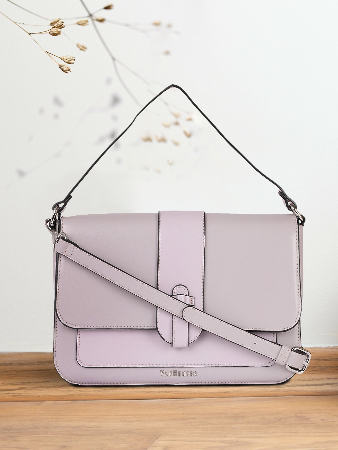

Van Heusen Lavender Solid Satchel