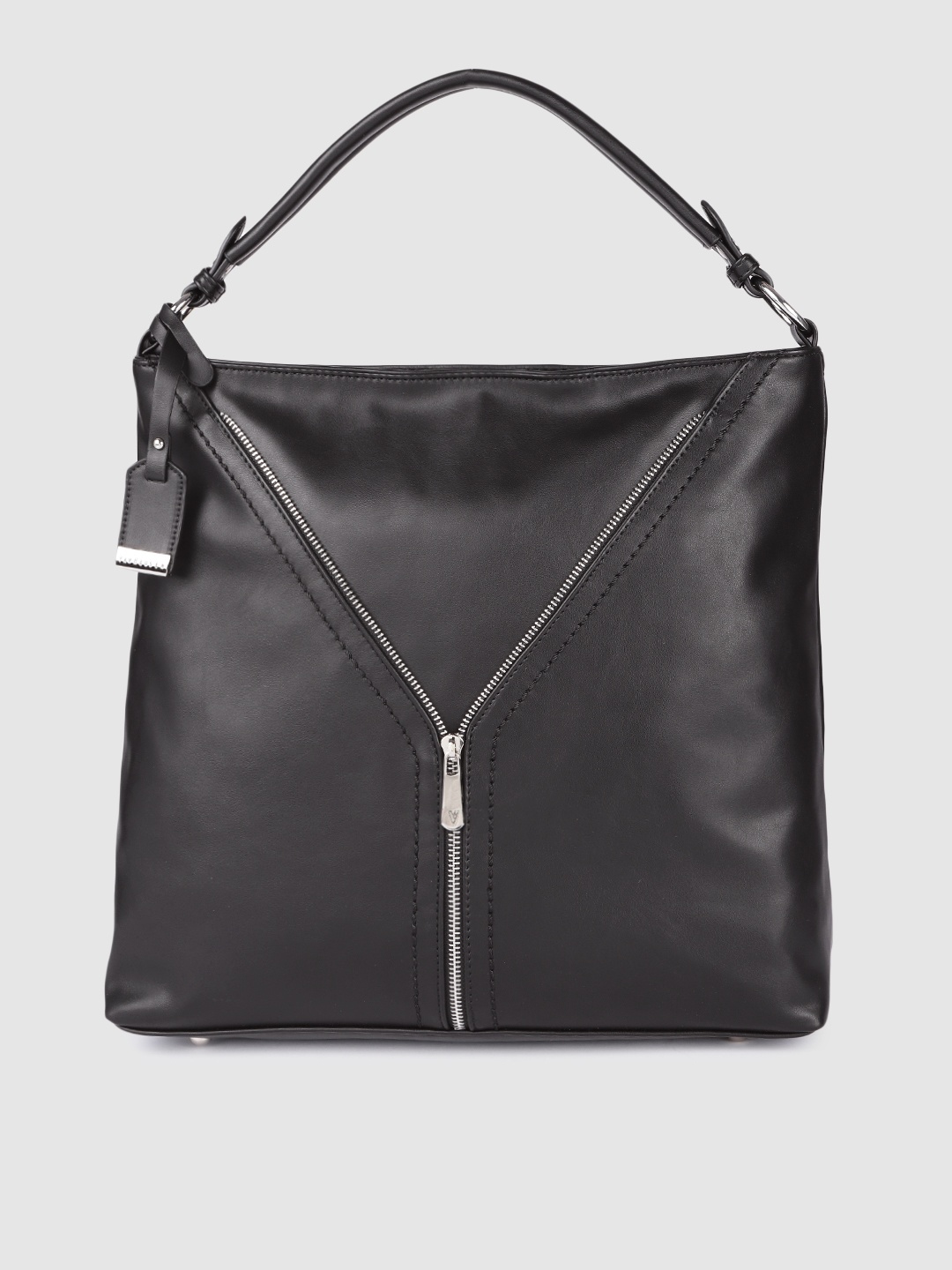 

Van Heusen Black Solid Hobo Bag