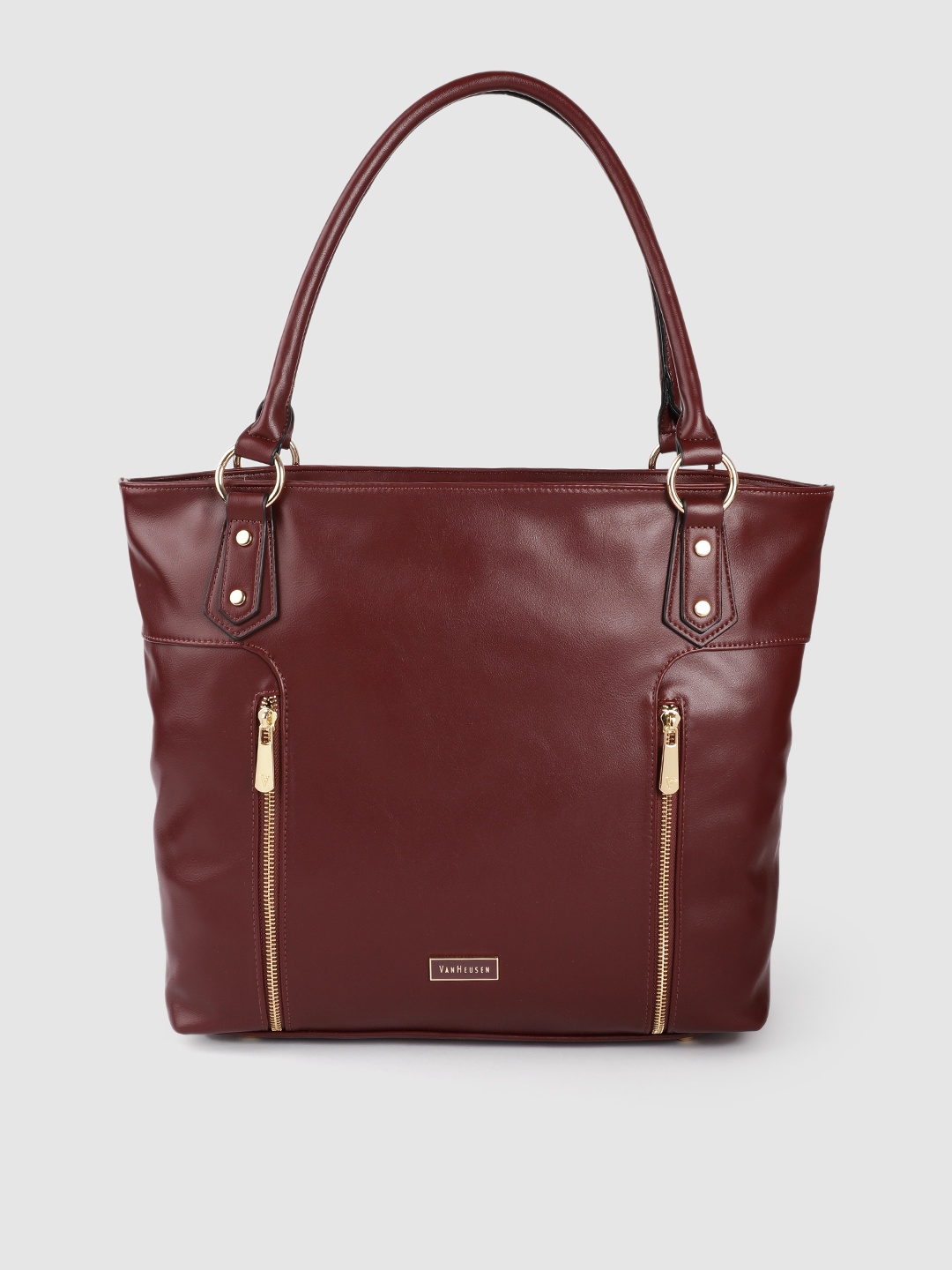 

Van Heusen Burgundy Oversized Zip Detail Shoulder Bag