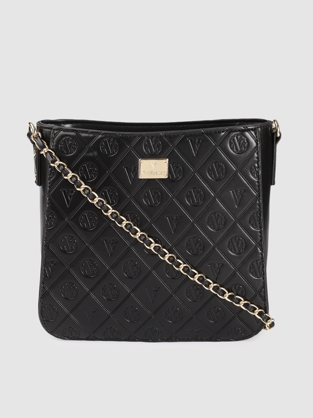 

Van Heusen Black Textured Sling Bag