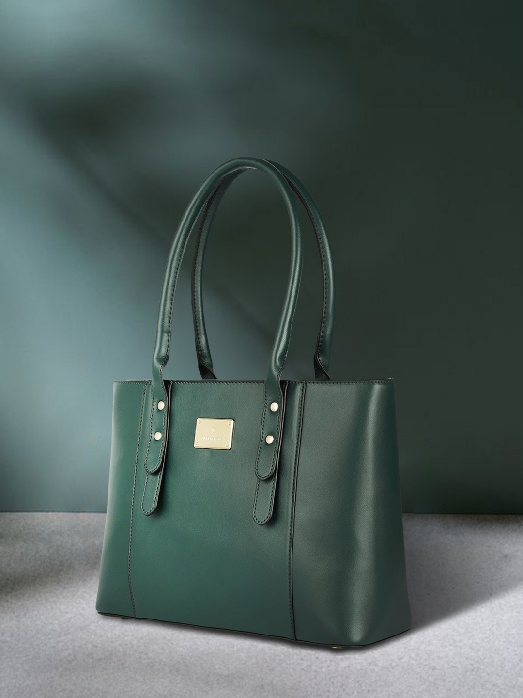 

Van Heusen Green Solid Shoulder Bag