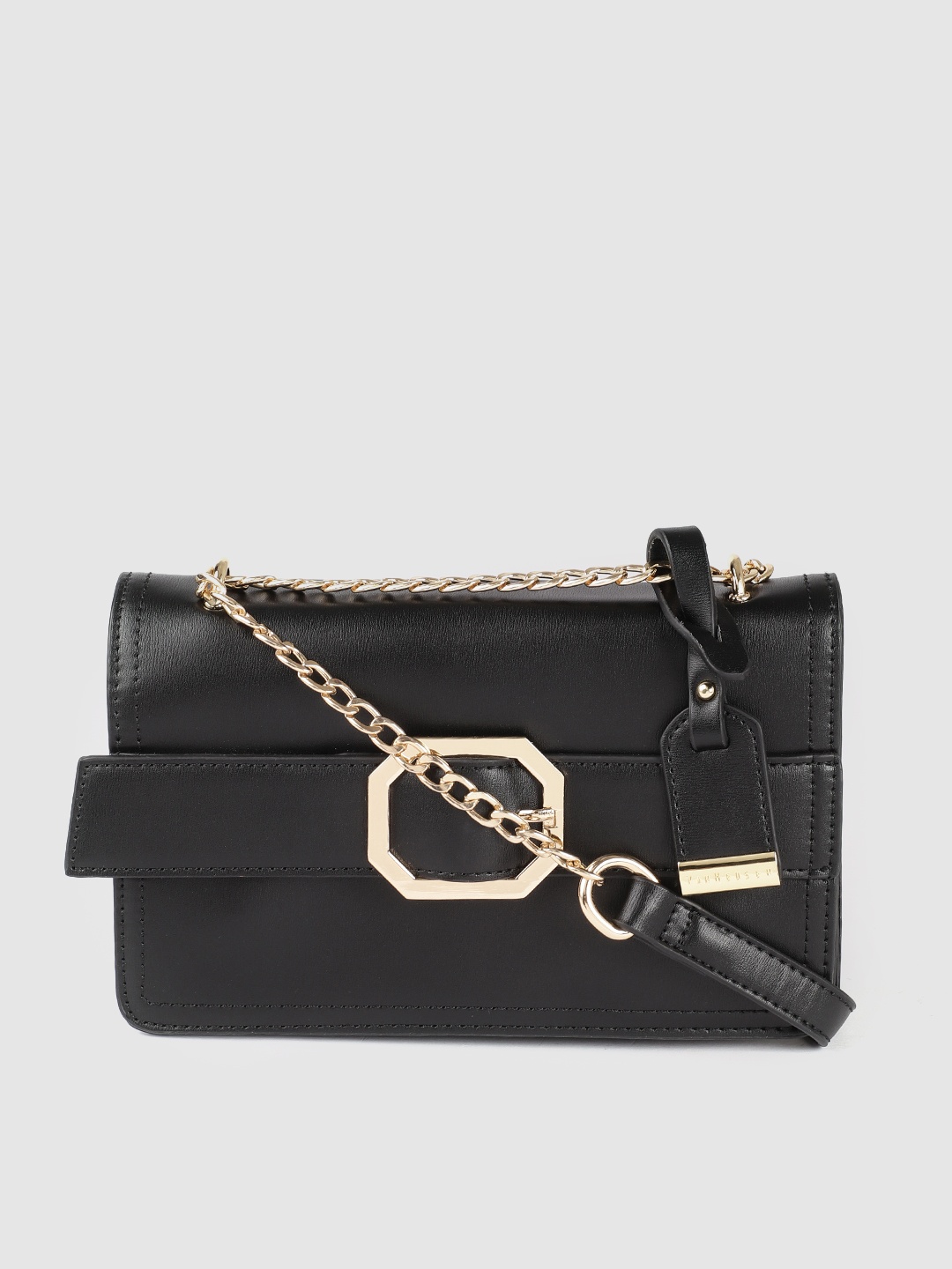 

Van Heusen Black Solid Sling Bag