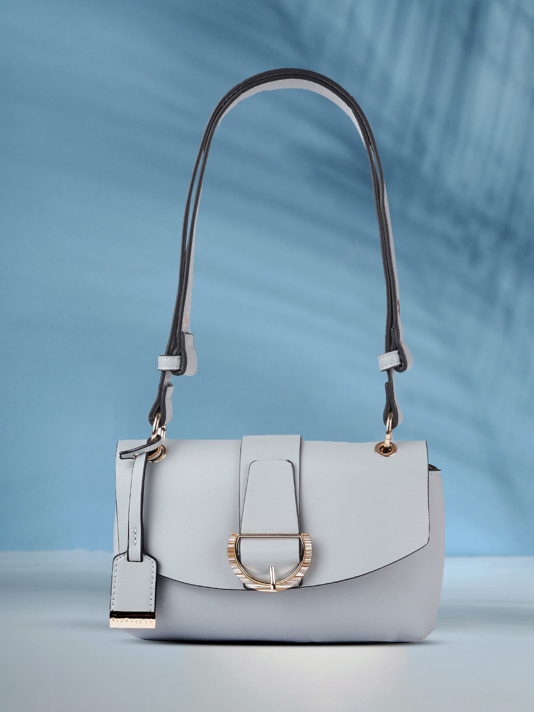 

Van Heusen Light Blue Solid Satchel