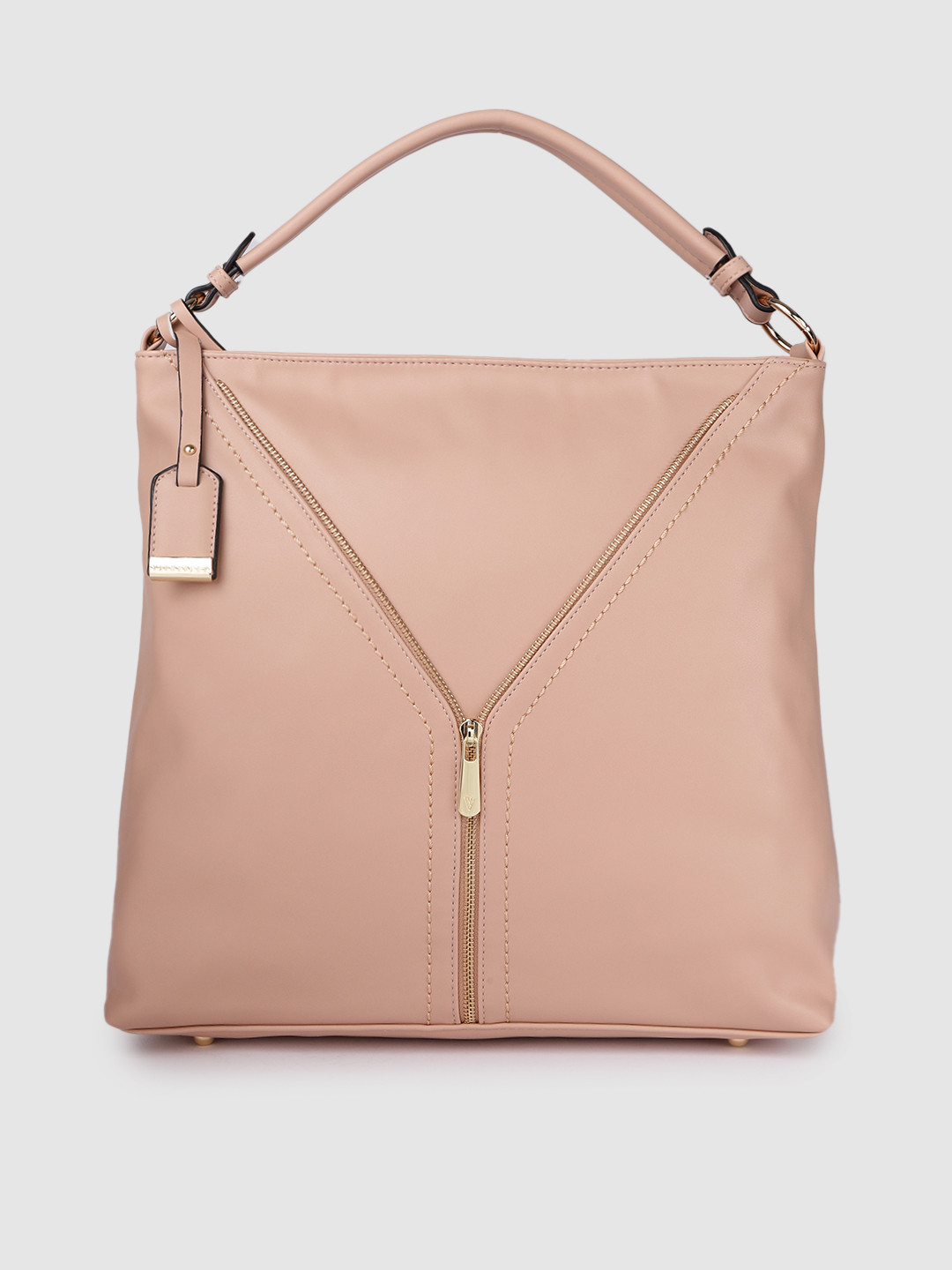 

Van Heusen Women Pink Structured Handheld Bag