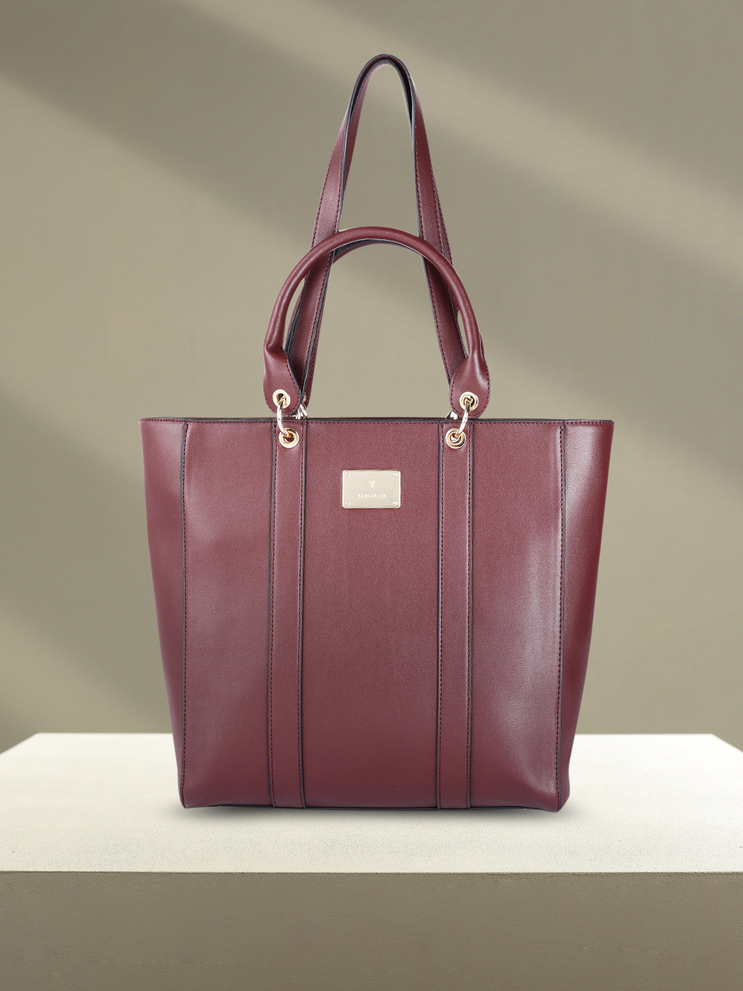 

Van Heusen Maroon Solid Shoulder Bag