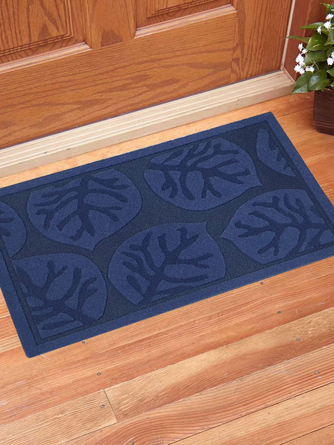 

Gallery99 Blue Textured Anti-Skid Doormat