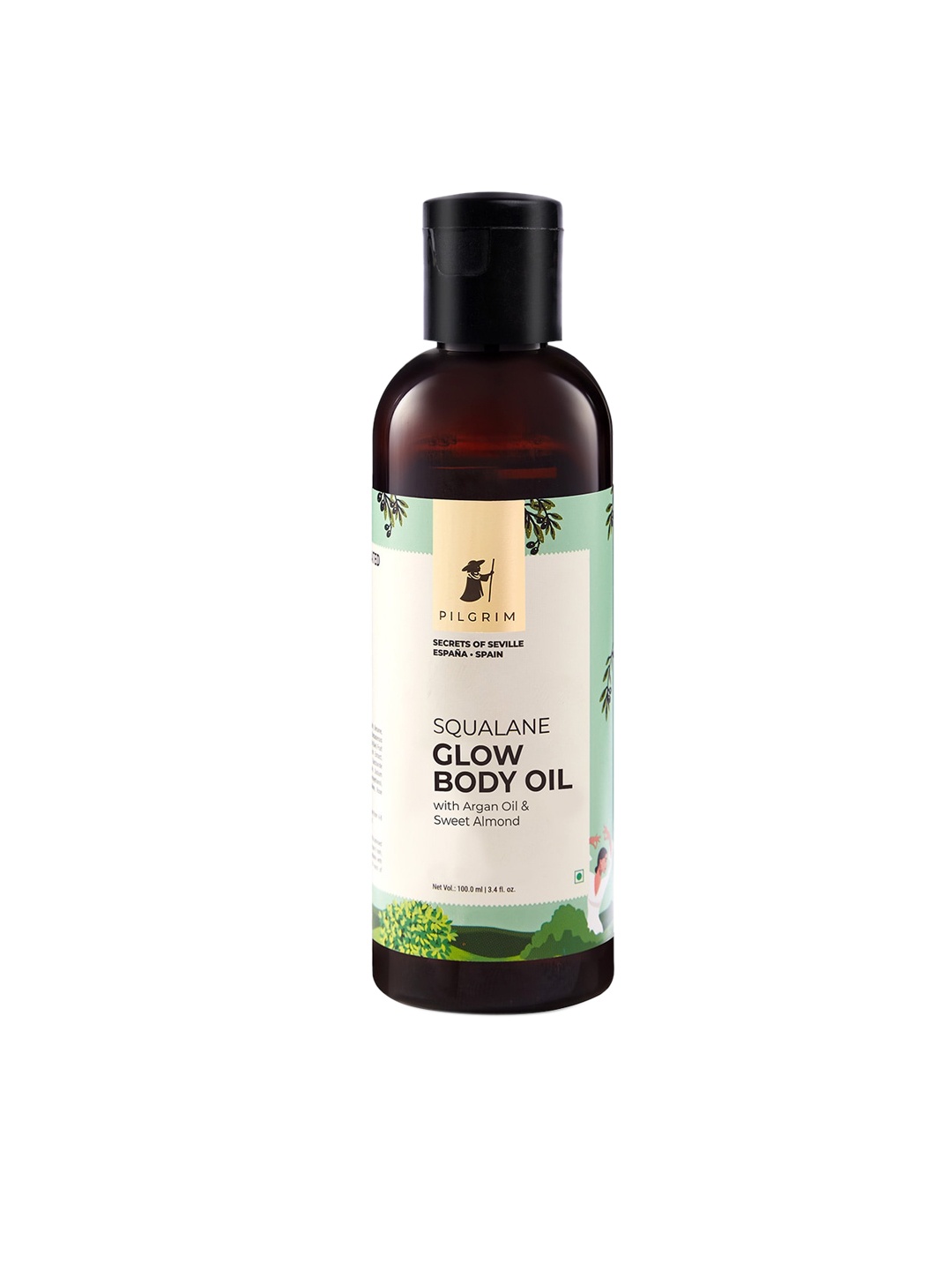 

Pilgrim Squalane Glow Body Massage Oil 100 ml, White
