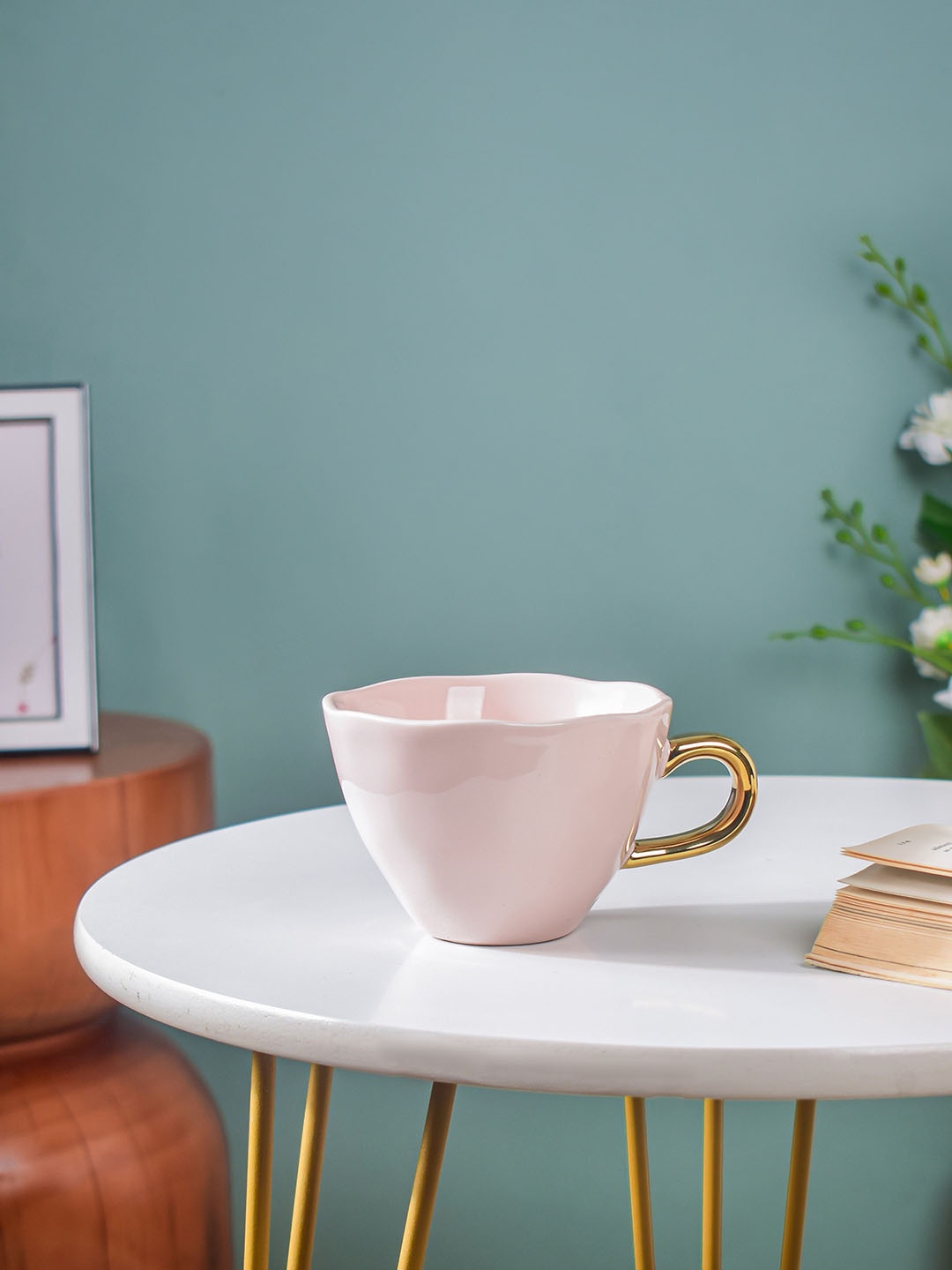 

Nestasia Pink Ceramic Tea Cup