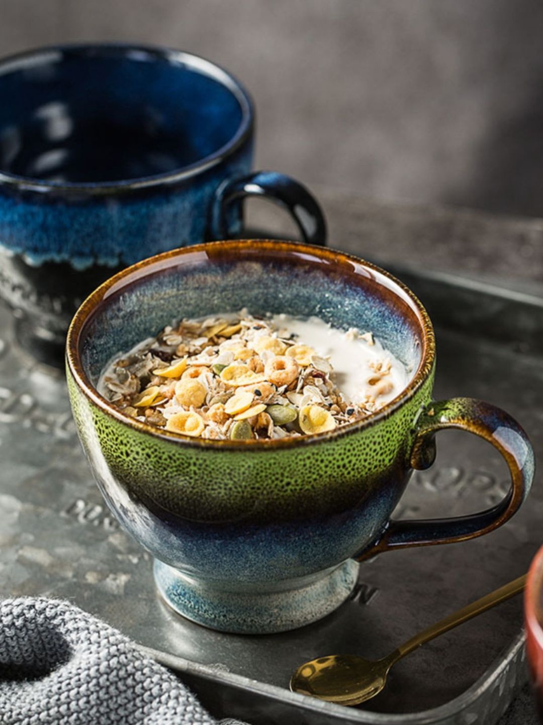 

Nestasia Green Breakfast Ceramic Cup