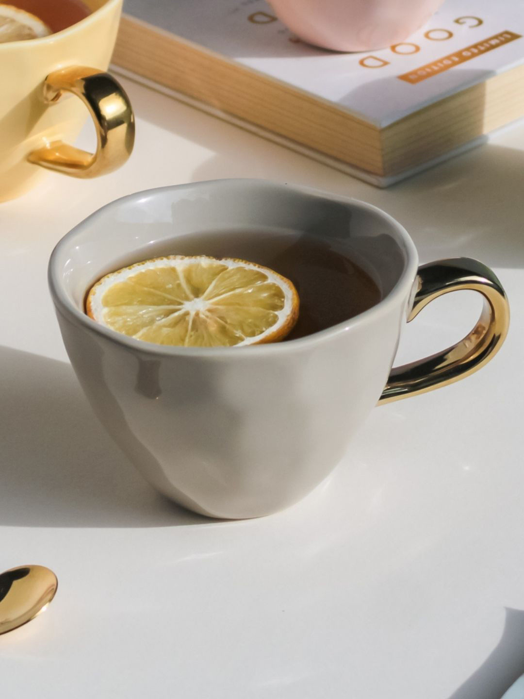 

Nestasia Grey Ceramic Tea Cup