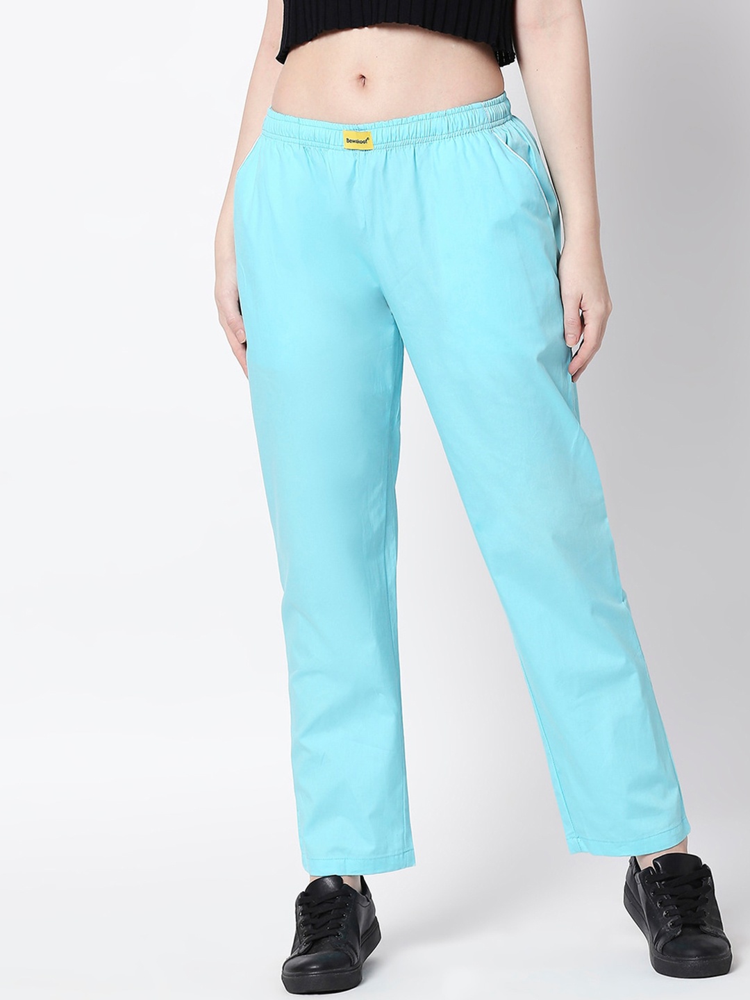 

Bewakoof Women Blue Solid Pyjama