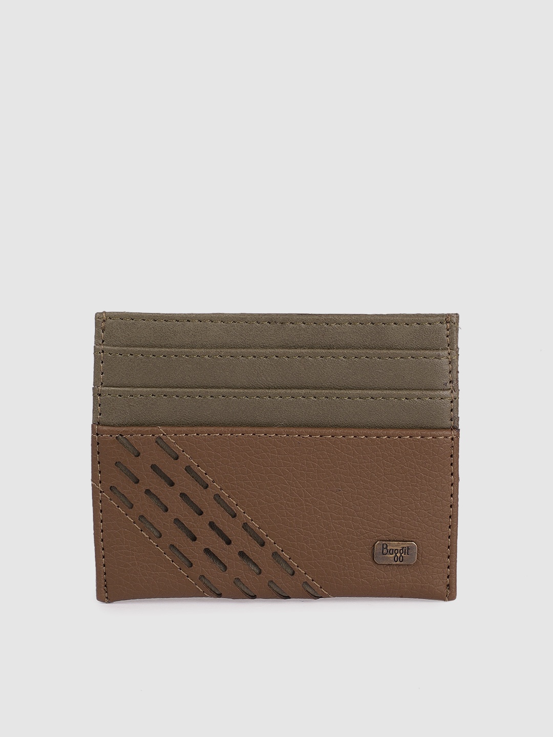 

Baggit Men Brown Textured Card Holder